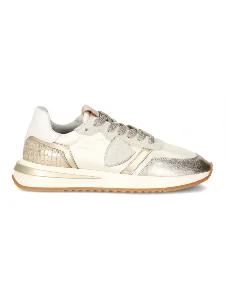 Buty do biegania Philippe Model skórzane do biegania żółte