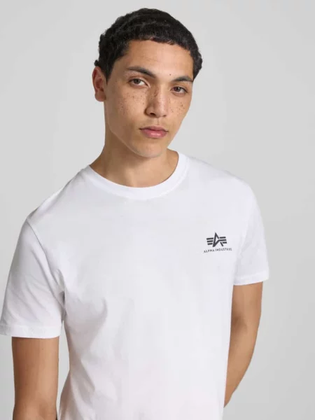 T-shirt z nadrukiem z logo Alpha Industries biała