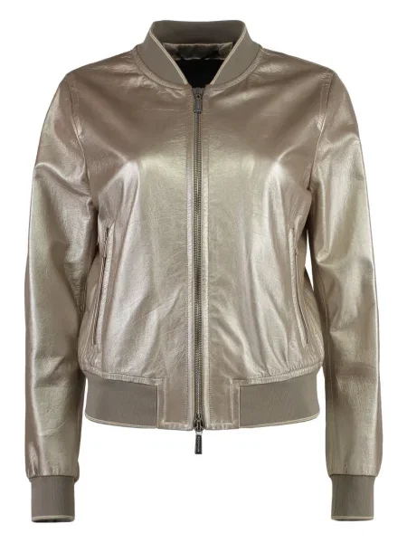 Geanta de piele Moorer gri