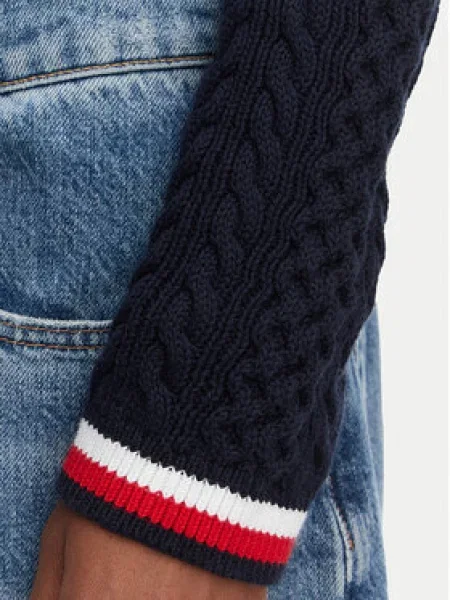 Tommy Jeans Megztinis Tamsiai mėlyna