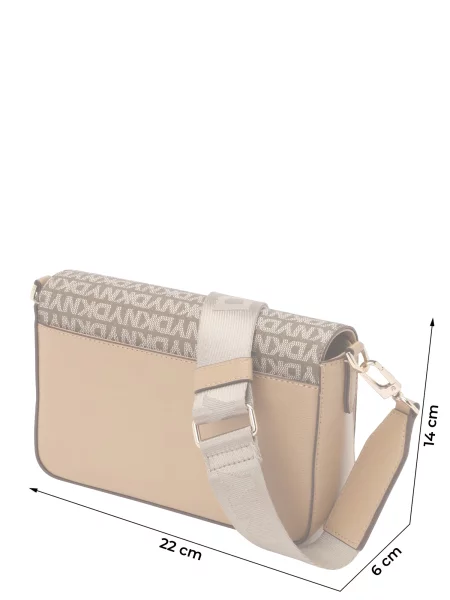 DKNY Taška cez rameno Bryant Ave / svetlohnedá / zlatá hnedá