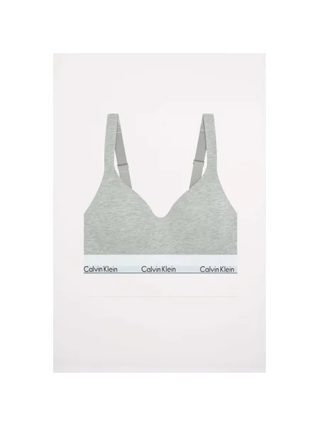 Calvin Klein Underwear Melltartó / fekete / fehér szürke