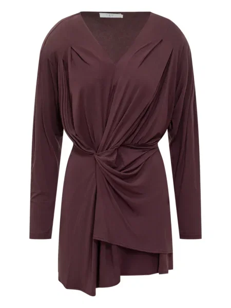 Rochie Iro drapată de costum violet