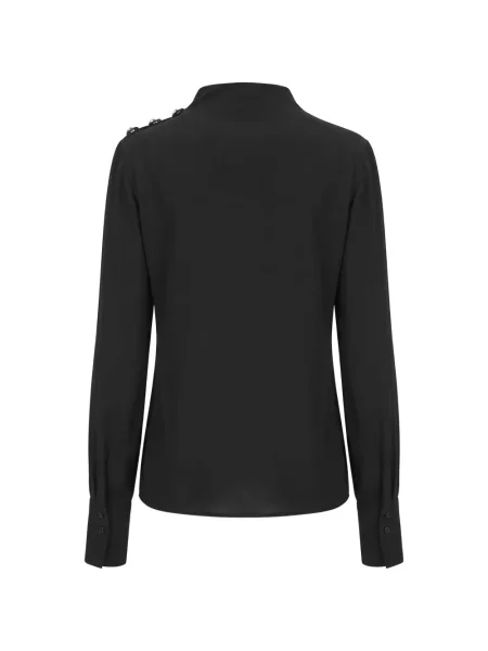 Bluză Patrizia Pepe drapată negru