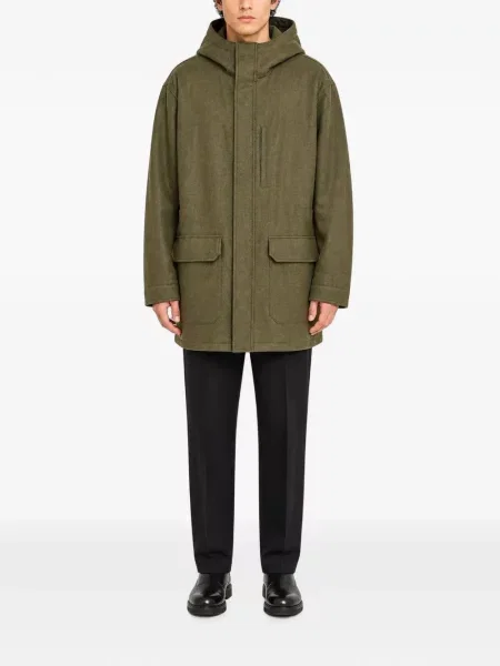 Geacă parka Retori de lână verde