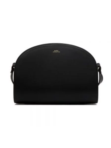 Torebka skórzana A.p.c. skórzana czarna