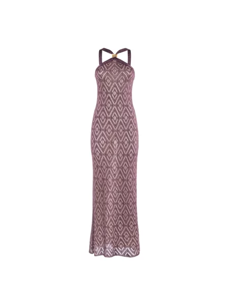 Sukienka Nenette garniturowa brązowa