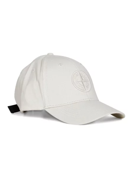 Czapka z daszkiem Stone Island biała
