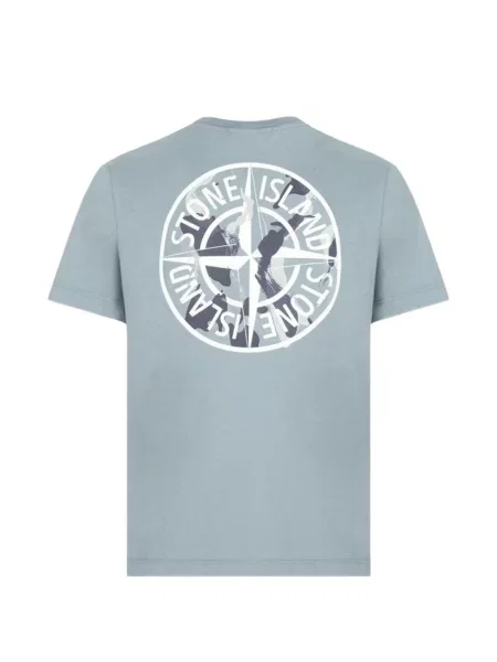 Marškinėliai Stone Island mėlyna