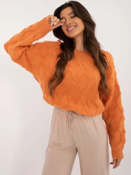 Pulover Fashionhunters portocaliu