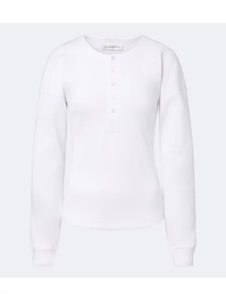 Top Victoria Beckham tricotate alb