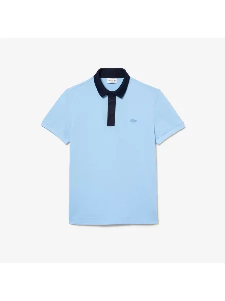 Поло Lacoste голубое