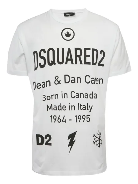 Tricou Dsquared2 cu imagine alb