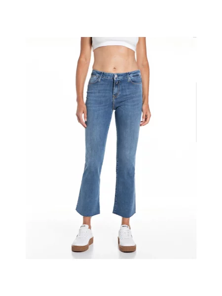 Jeansy dzwony Replay dzwony niebieskie