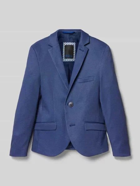 Żakiet o kroju slim fit z kołnierzem z połami G.o.l. granatowa