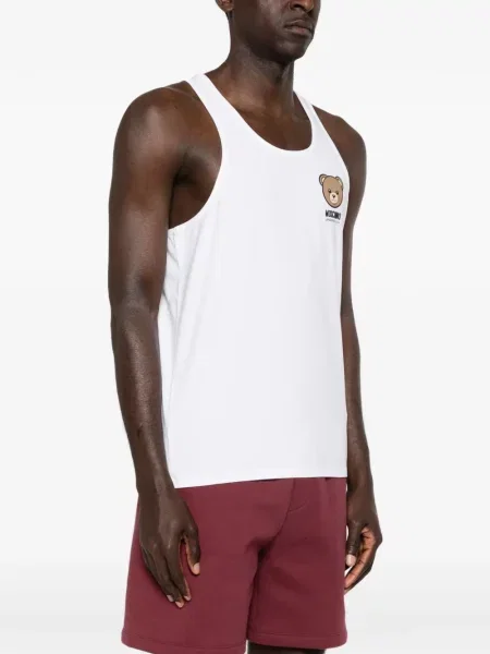 Елек Moschino с принт бяло