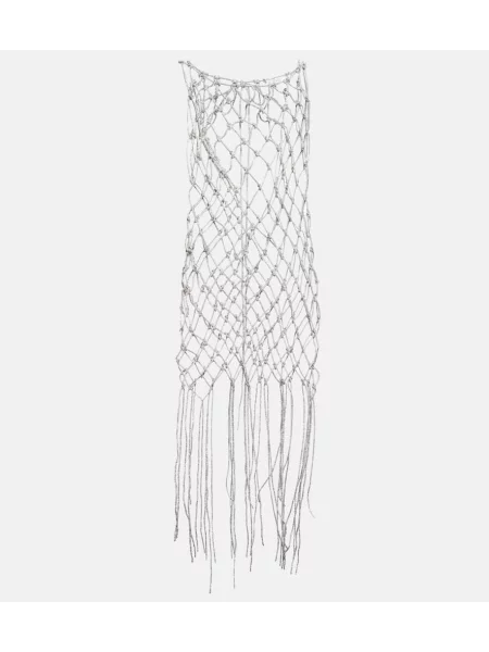 Rochie Giuseppe Di Morabito de cristal argintiu