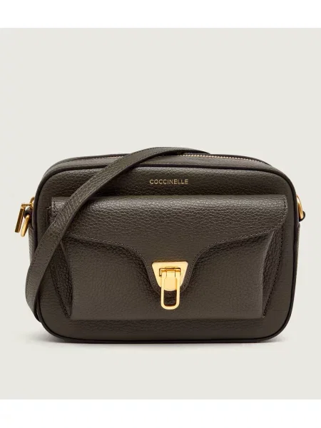 Geanta crossbody Coccinelle din piele verde