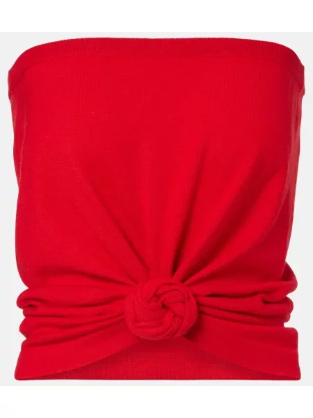 Top Magda Butrym de lână roșu