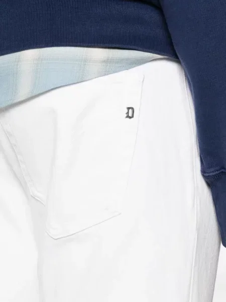 Blugi Dondup cu 5 buzunare alb