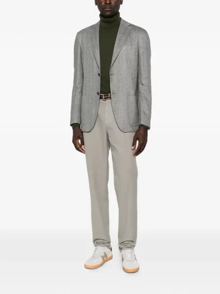 Sacou Corneliani cu model herringbone gri