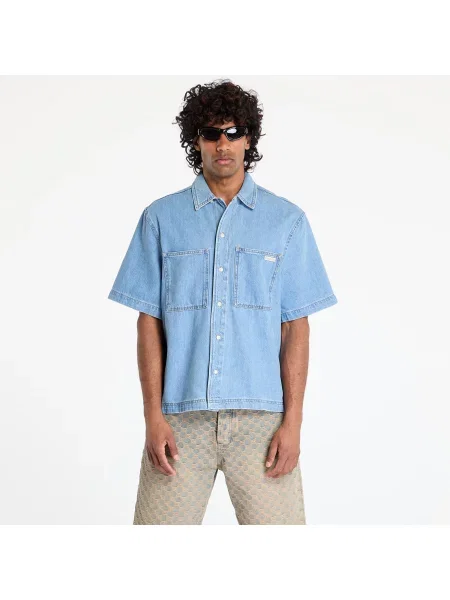 Calvin Klein Jeans cămașă de blugi Bowler albastru