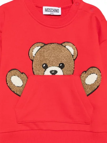Sweter dziecięcy Moschino czerwony