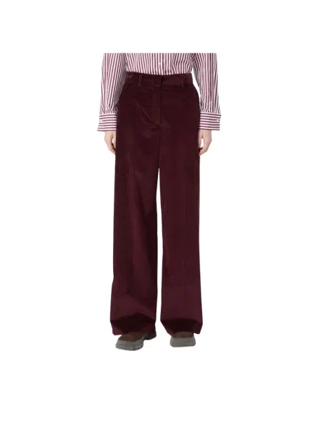 Spodnie Weekend Max Mara czerwone