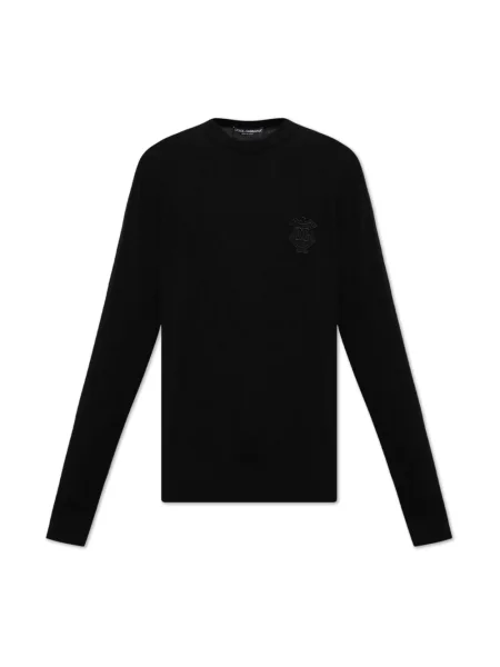 Sweter Dolce And Gabbana z logo czarny