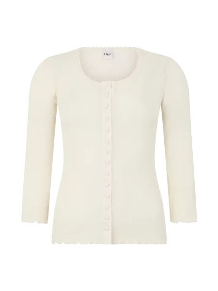 Sweter Chloe z dżerseju beżowy