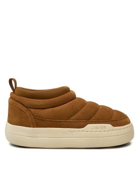 Moon Boot Botine Park Soft Suede maro