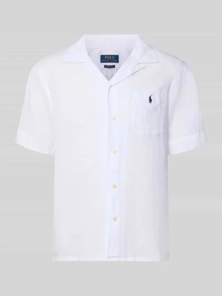 Koszula casualowa o kroju regular fit z czystego lnu Polo Ralph Lauren biała