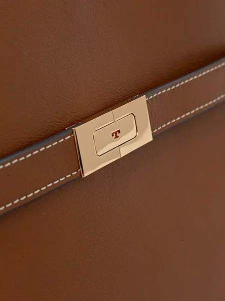 Кожаная сумка шоппер Tory Burch