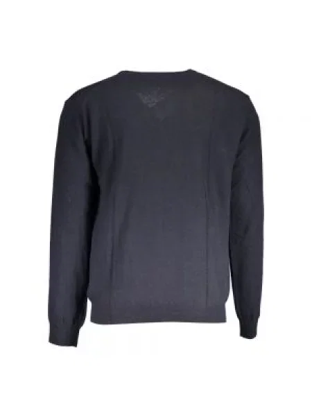 Sweter La Martina elegancki niebieski