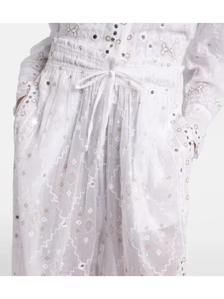 Pantaloni Juliet Dunn alb