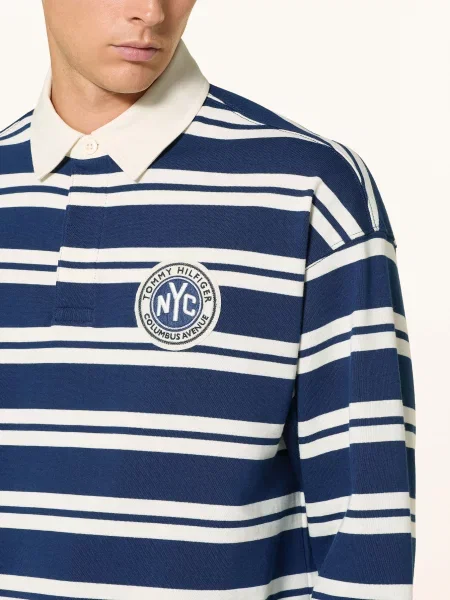 Tommy Hilfiger Rugbyové Tričko modrá/ krémová modré