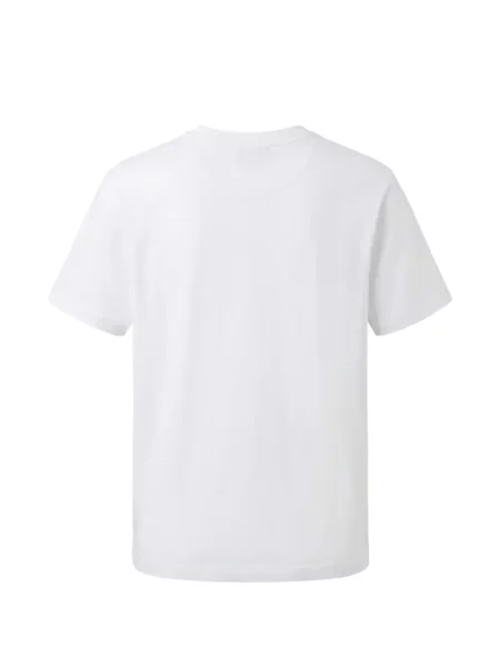 Tricou Off-white cu imagine cu buzunare aplicate alb