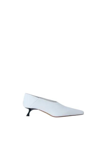 Czółenka Sportmax skórzana biała