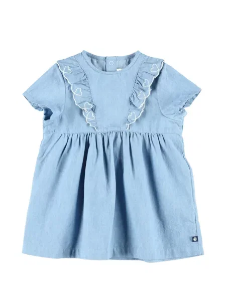 Sukienka dziecięca Petit Bateau niebieska