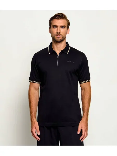 Tricou polo Karl Lagerfeld negru