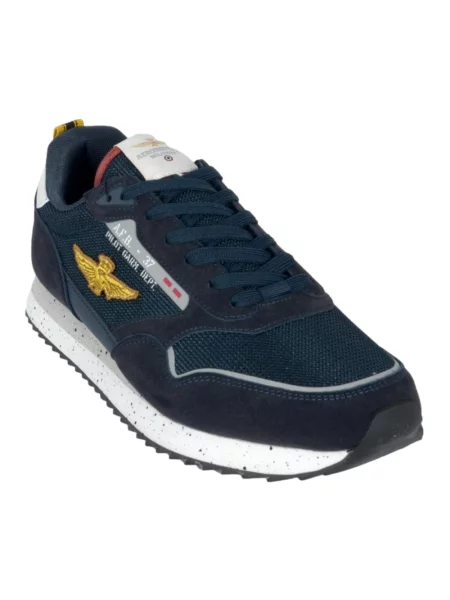 Sneakersy Aeronautica Militare niebieskie