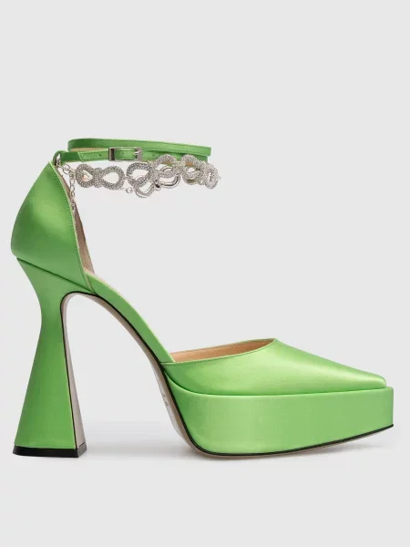 Туфлі з кристалами Mach&mach зелені