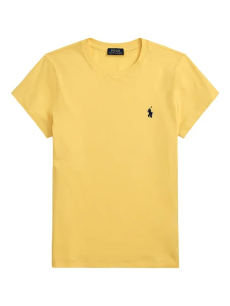 Vunena majica Polo Ralph Lauren s okruglim izrezom iznad koljena narančasta