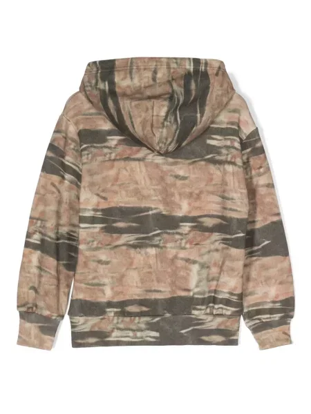 Bluza z kapturem dziecięca Diesel brązowa