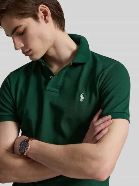 Koszulka polo o kroju slim fit z czystej bawełny Polo Ralph Lauren