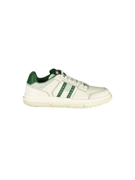 Lniane trampki Tommy Jeans białe