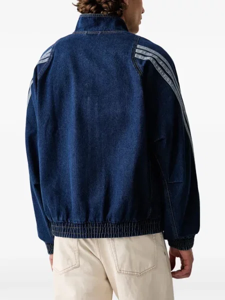 Hanorac Adidas cu dungi cu imagine plasă negru
