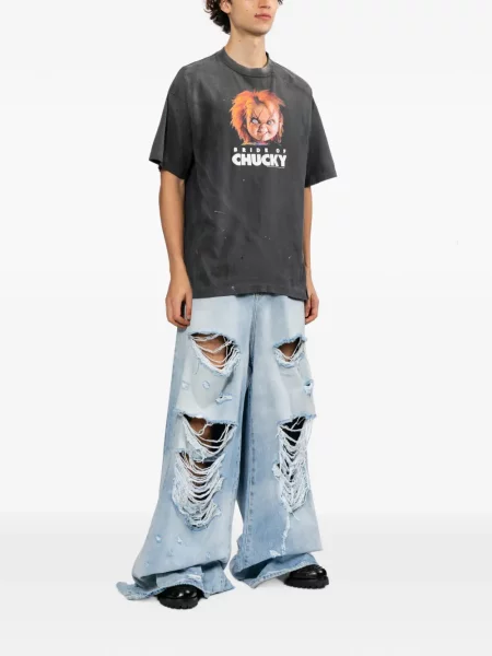 Tricou Saint Mxxxxxx zdrențuiți gri