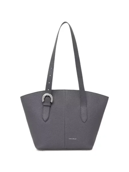 Geantă shopper Coccinelle cu cataramă gri