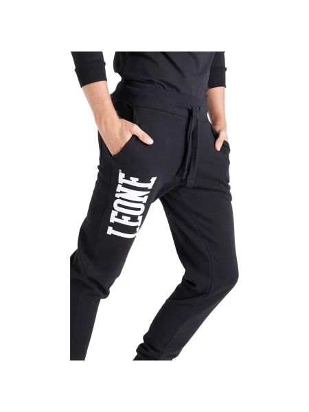 Fleece fleece melegítő felső Leone 1947 fekete